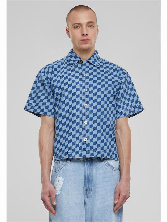 Kurzärmlig Hemd Geprüft Blue