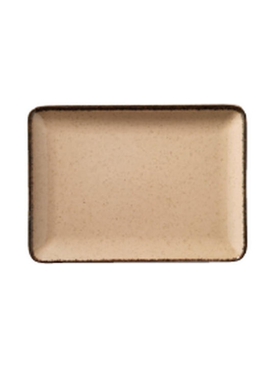 Kutahya Porselen Platou de Servire Dreptunghiular din Porțelan Salmon 30x22buc 1buc