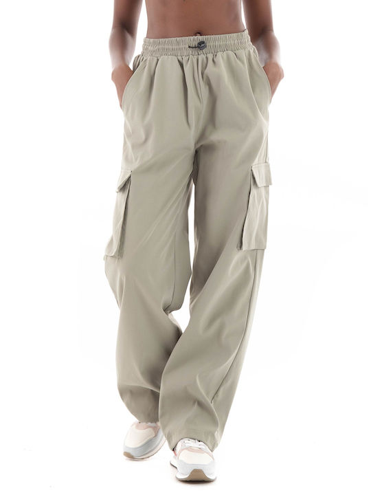 Only Women's Fabric Cargo Trousers Grey