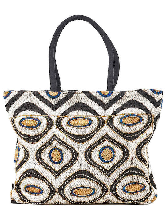 Verde Damen Strandtasche 14-0267 Viskose Mehrfarbig