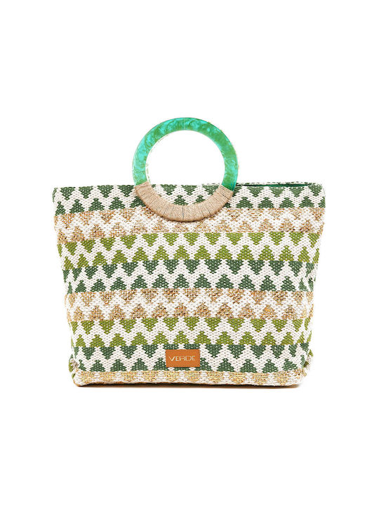 Verde Women's Beach Bag 14-0256 Cotton Green