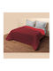 Coverlet Single Bordeaux/red 160x220cm