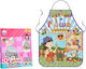 Painting Apron 12 Paints Flowers Toymarkt 71-3185