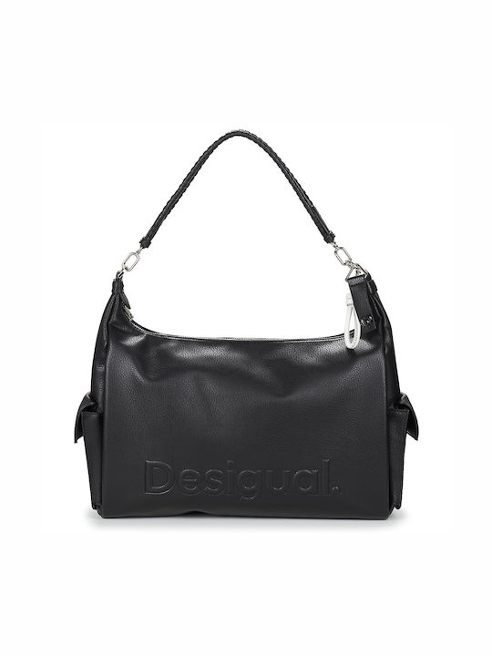 Desigual Leder Damen Tasche Schulter Schwarz