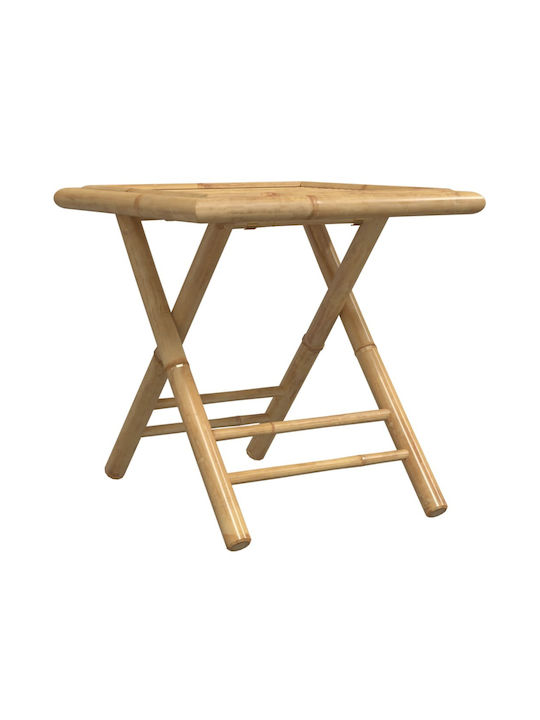 Tisch für kleine Außenbereiche aus Bambus Zusammenklappbar Bamboo 45x45x45cm
