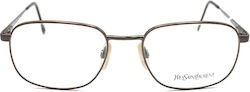 Ysl Metal Eyeglass Frame Brown SL 4141 Y387