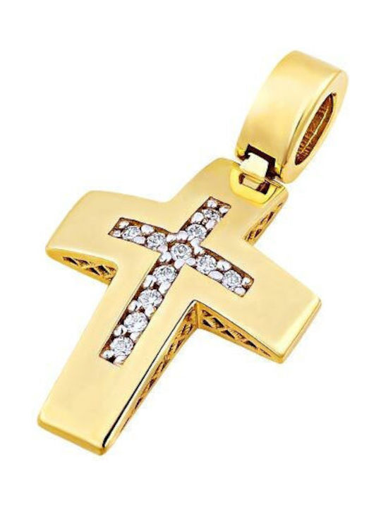 Iris Gold Damen Gold Kreuz 14K