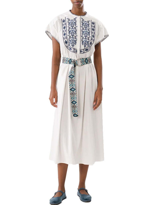 Lollys Laundry Maxi Hemdkleid Kleid Weiß