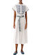 Lollys Laundry Maxi Shirt Dress Dress White