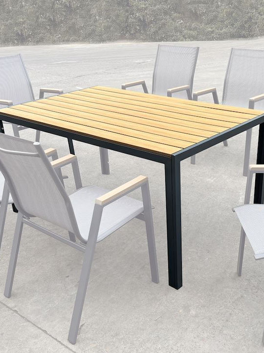 Masa pentru spații exterioare Polywood cu schel...