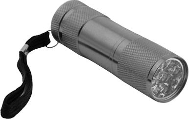 Esperanza Flashlight LED Waterproof with Maximum Brightness 46lm EOT004M Silver Black EOT004M