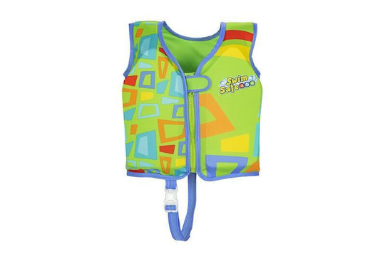 Swim Safe Aquastar Fabric Swim Vest M L Boy Green M L Bes-32177-b_1_51