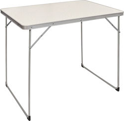 Foldable Tourist Table Zola Stable Non-slip Legs Aluminium Frame 80x60x70 Cm