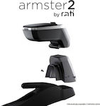 Rati Armster 2 Car PU Armrest for Ford Fiesta 2002-09/2005 Black