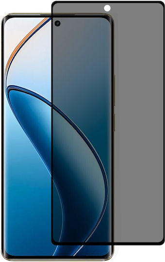 Anti-spy Privacy Full Face Tempered Glass Black (Realme 12 Pro / 12 Pro+)