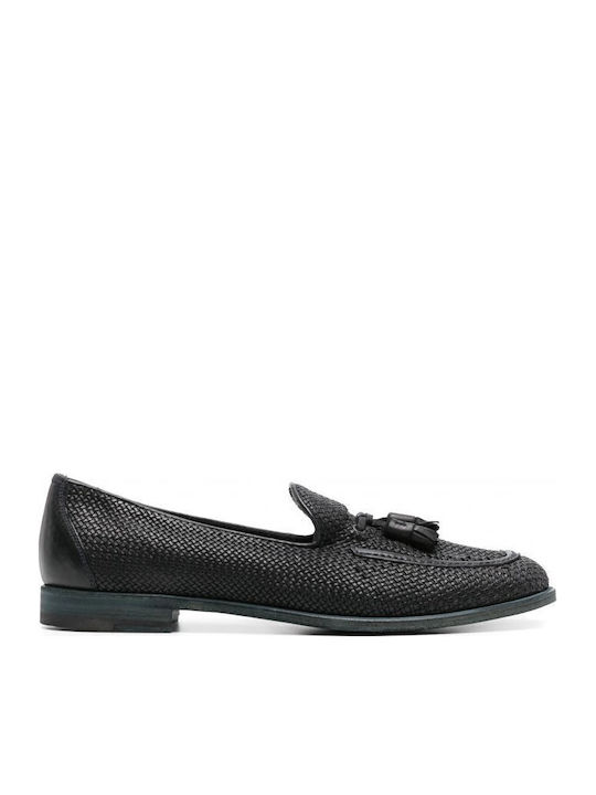 Δερμάτινα Ανδρικά Loafers σε Μπλε Χρώμα