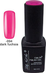 Lilly Nail Art Гел лак за нокти dark fuchsia 12мл