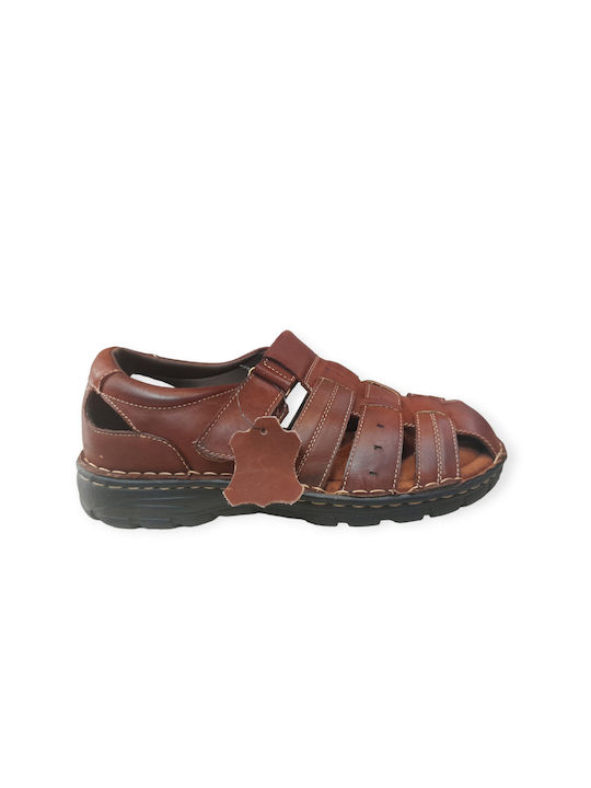 Lalikaer Leder Herrensandalen in Braun Farbe