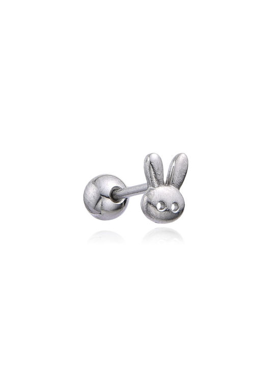 ASIMI Single Earring Bar made of Steel Hare