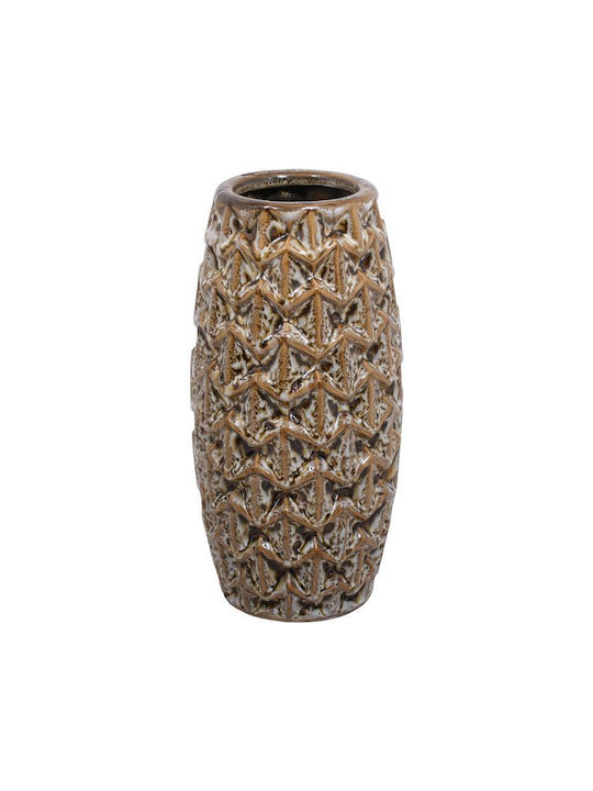 Fylliana Decorative Vase Yellow 12x23cm