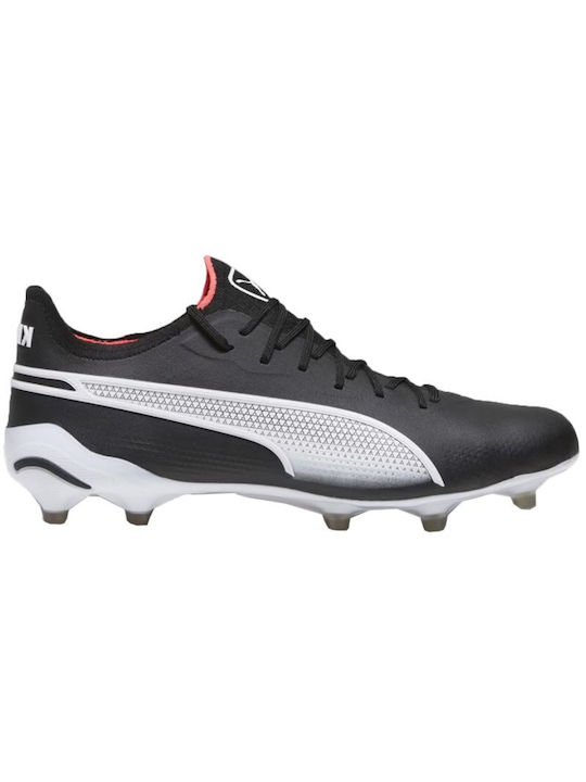 Puma King Ultimate FG/AG High Football Shoes with Cleats Black