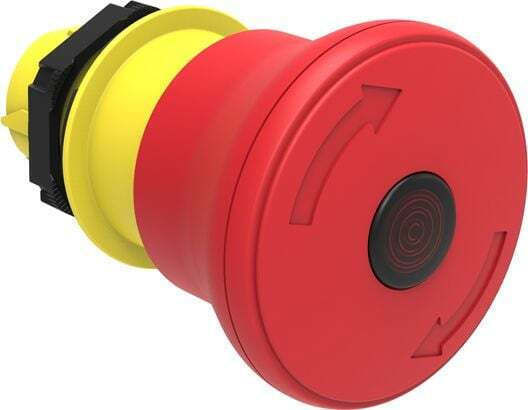 Lovato Electric Διακόπτης Μπουτόν Κόκκινο 1τμχ