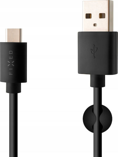 Fixed USB 2.0 Kabel USB-C männlich - USB-A 20W Schwarz 2m (FIXD-UC2M-BK)