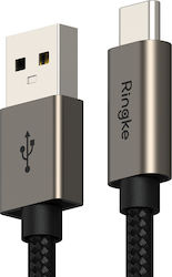 Ringke USB 2.0 Cable USB-C male - USB-A 60W Μαύρο 1m