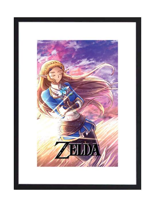 Walls Cadru Pentru Copii Princess Zelda Cu Ramă Neagră Din Lemn 40x50cm