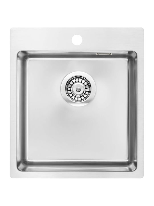 Deante Ένθετος Νεροχύτης Inox Μ45xΠ50.5cm Γκρι