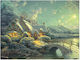 Рисуване по номера за деца Craft Buddy Kids Arts Коледна луна 30x40см Cbpbn-tk3040-53
