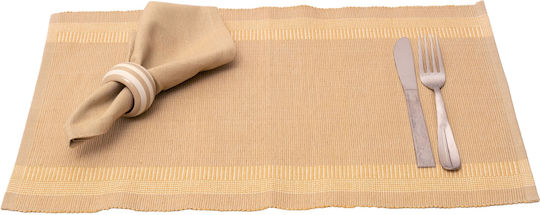 Viopros Πετσέτα Φαγητού Βαμβακερή Σετ 18τμχ Beige 33x50εκ.
