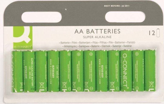 Q-Connect Alkaline Batterien AA 1.5V 12Stück