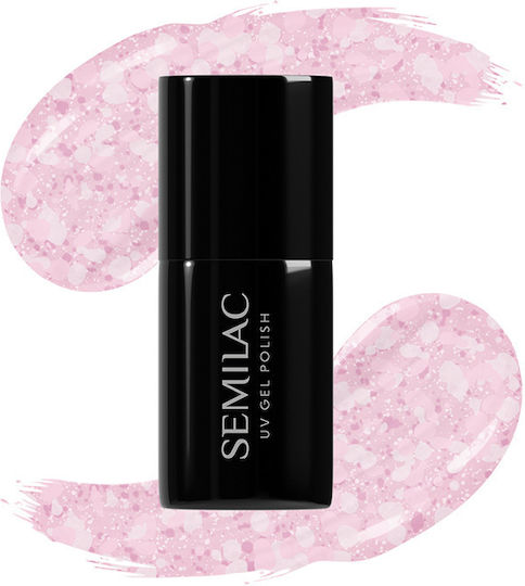 Semilac Semi-Permanent Nail Polish 491 Strawberry Ice 7ml