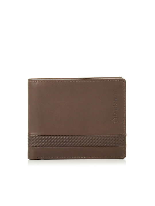 Diplomat Men's Leather Wallet Brown