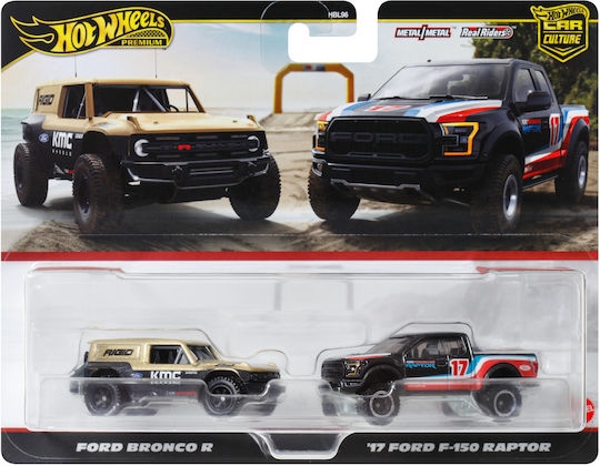 Hot Wheels Premium Car Culture Αυτοκινητάκι Ford Bronco & '17 Ford F-150 Raptor για 3+ Ετών