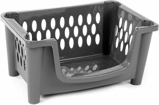 Homeplast Coș De Depozitare Din Plastic Gri 48.5x34x25cm