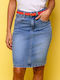 Heavy Tools Denim Skirt in Blue color