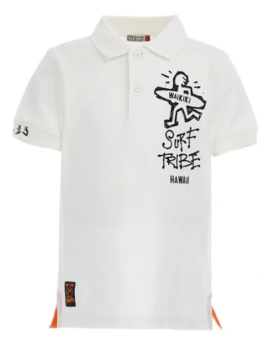 Original Marines Polo pentru copii Alb