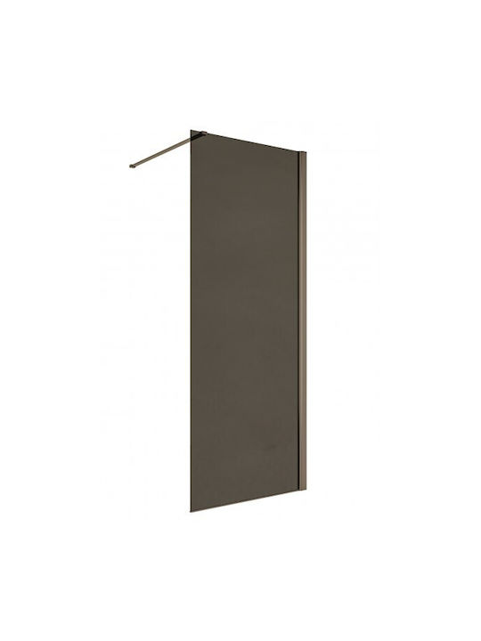 Inter Ceramic Shower Screen for Shower with Sliding Door 90x200cm