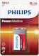 Philips Αλκαλική Μπαταρία 9V 1τμχ