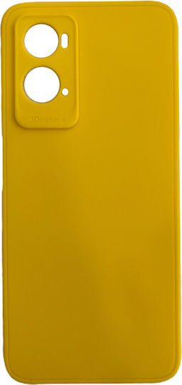 Umschlag Rückseite Silikon Gelb (Oppo A76)