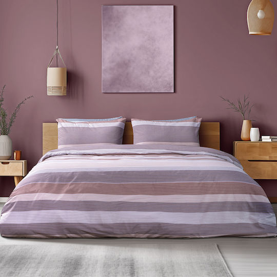 Beauty Home Σετ Πάπλωμα Μονό 160x240εκ. Λιλά 3τμχ