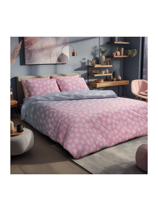 Beauty Home Set Pătură Extra-dublu 220x240buc Pink, Grey