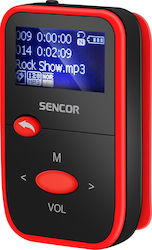 Sencor MP3 Player (8GB) cu ecran LCD 1.1" Roșu SFP 4408RD