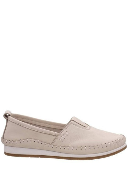 Safe Step Women's Leather Slip-Ons Beige