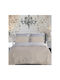24home.gr Σετ Μαξιλαροθήκες με Φάσα Beige 50x70εκ.