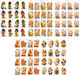 Water Easter Decals Set 5 Pieces