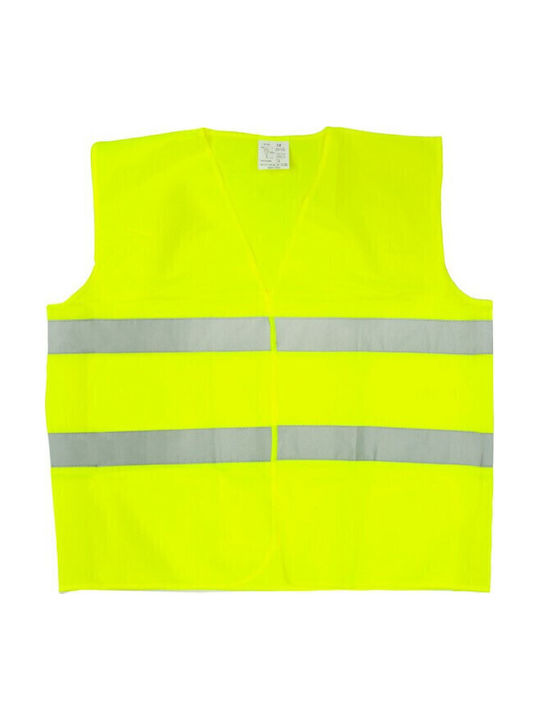 Vesta de Lucru Impermeabilă pentru Bărbați cu Benzi Reflectorizante Galbenă