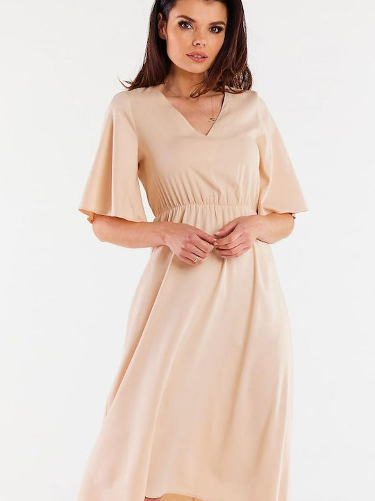 Awama Kleid Beige